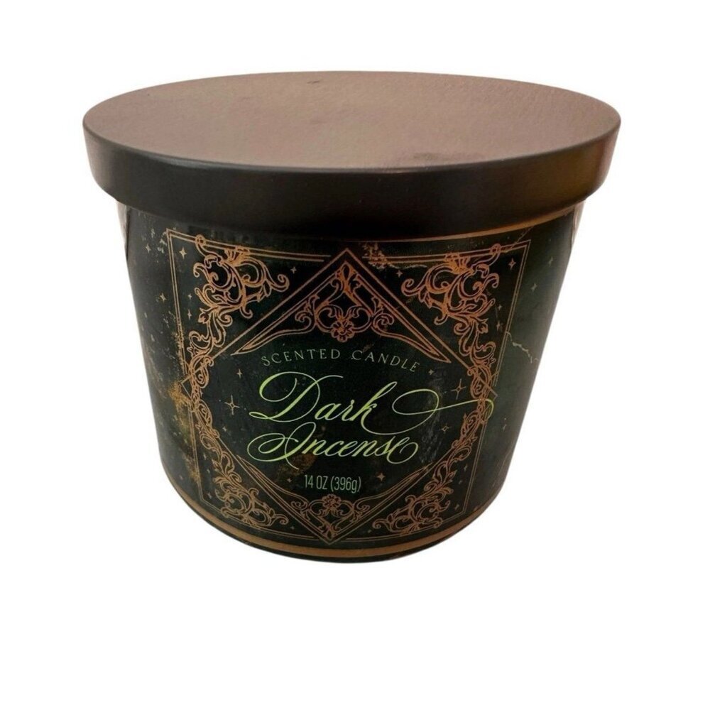 Dark Incense 14 Oz Gothic Wicked Three Wick Candle Star Candle Co NEW